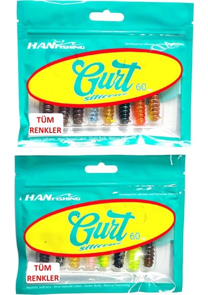 Hanfish Gurt 6cm Tüm Renkler - Tam Mix (16 Adet)