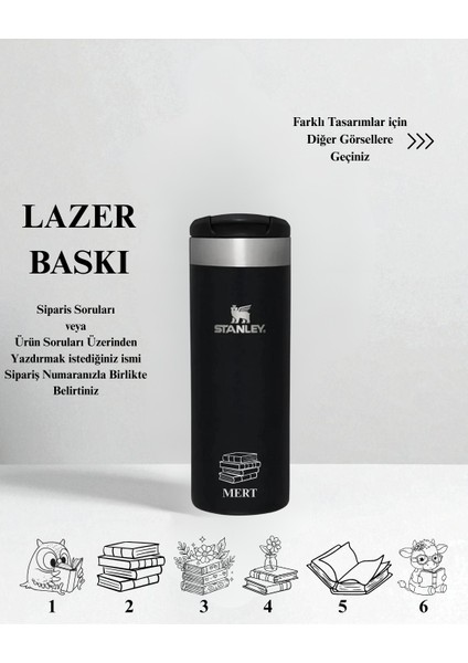 Kişiselleştirilebilir The Aerolight Transit Termos Bardak 0.47 Lt Siyah Özel İsimli/ Tasarımlı modelleri