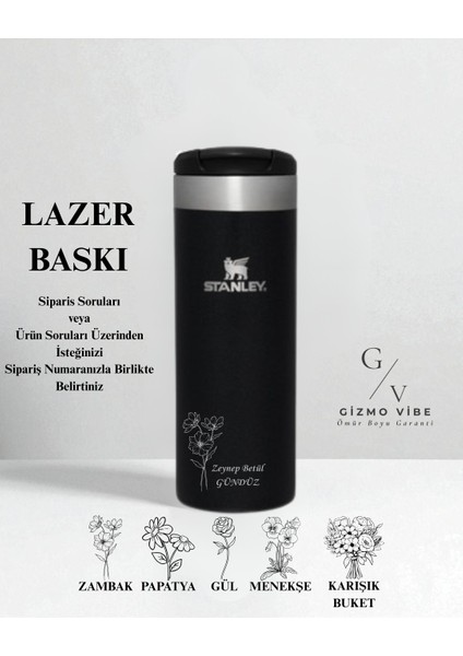 Kişiselleştirilebilir The Aerolight Transit Termos Bardak 0.47 Lt Siyah Özel İsimli/ Tasarımlı fırsatları