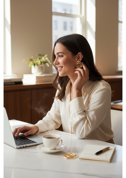 Vividcharm Çelik Sarmal Küpe modelleri