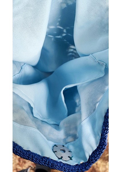 El Işi Örme Çanta / Parlak Mor Makrome Ipi Ile Tığ Işi / Astarlı ve Iç Cepli (30X29) modelleri