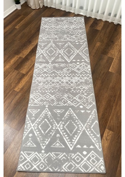 Yıkanabilir, Kaymaz Taban, Kesme Yolluk Halı, Şık Desen, Gri, Uzun Ömürlü fiyatları