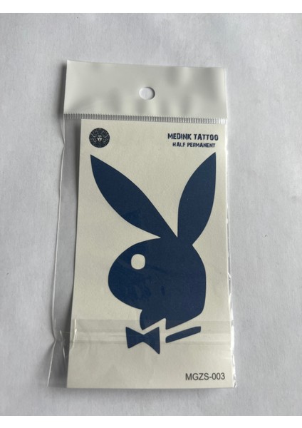 Aşk Tavşanı 11X8 cm Yarı Kalıcı Geçici Dövme Yapıştırma Dövme