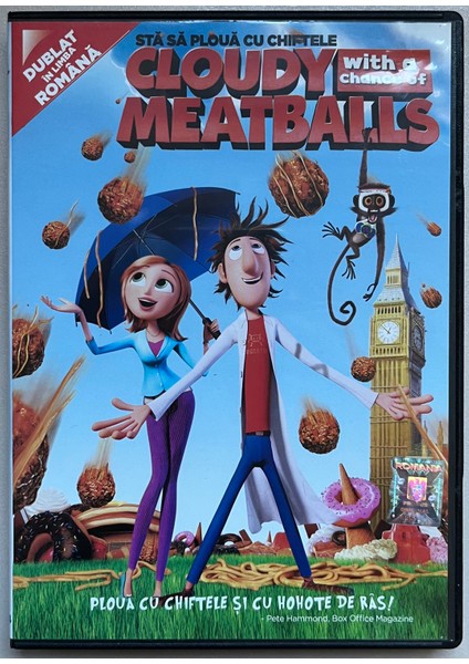 Köfte Yağmuru 2 DVD Film Animasyon Cloudy With Of Meatballs 2 Animasyon DVD (Orijinal Dönem Baskı Dvd)