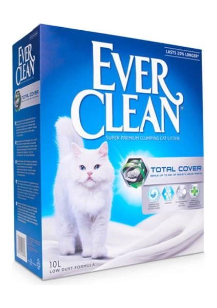 Ever Clean Total Cover Kokusuz Topaklanan Kedi Kumu 6 Lt fiyatları