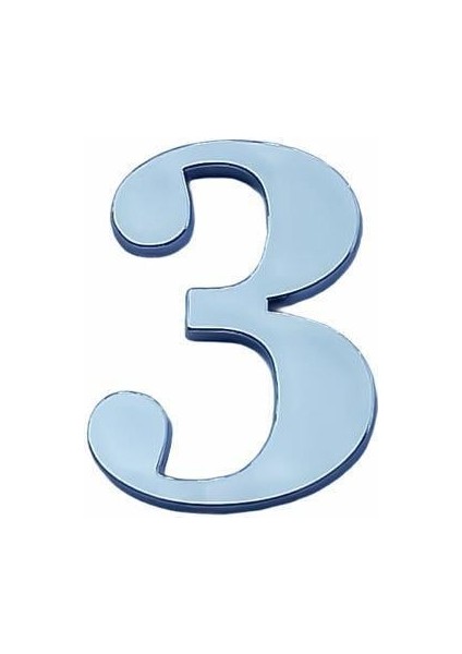 Cemax Villa Boy 3 Rakamı 8,5 cm Yapışkanlı