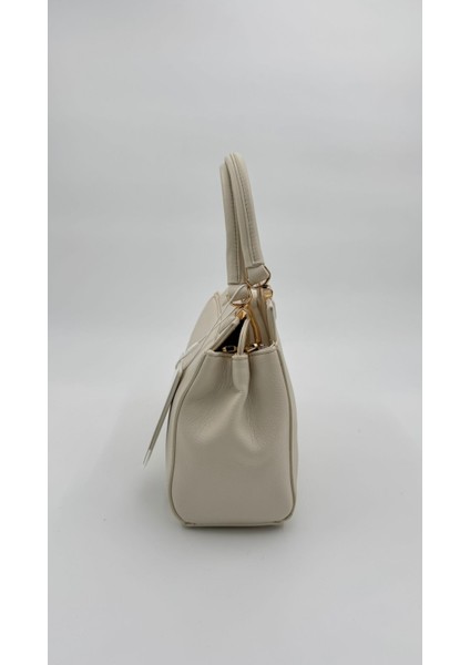 Krem Şerit Dikiş Model El Çantası Orijinal Levid'or Premium modelleri