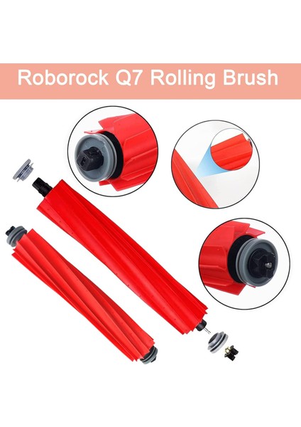 Roborock Qrevo Maxv / Qrevo Pro / Qrevo S / Qrevo Plus Uyumlu Hepa Filtre,fırça Yedek Seti-5 Parça