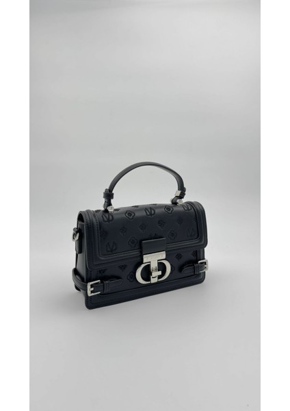 Siyah Çift Kilit Detaylı El Çantası Orijinal Levid'or Premium fiyatları