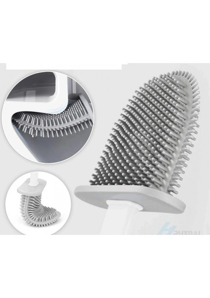 Hijyenik Klozet Temizleme Silikonu Esnek Fırça (4887)