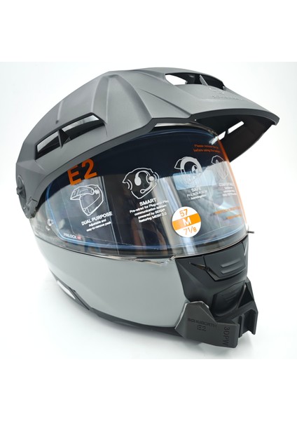 Schuberth E2 Kask uyumlu chinmount aksiyon kamera çene bağlantı aparatı seti