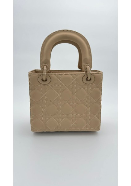 Kahve Kare Aksesuar Detaylı El Çantası Orijinal Levid'or Premium indirimleri