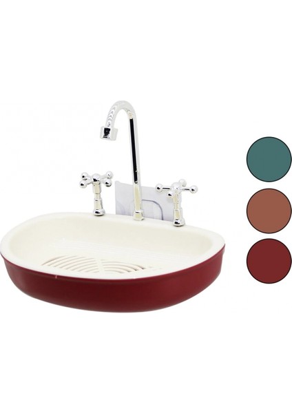 Lavabo Figürlü Katı Sabunluk (4887)