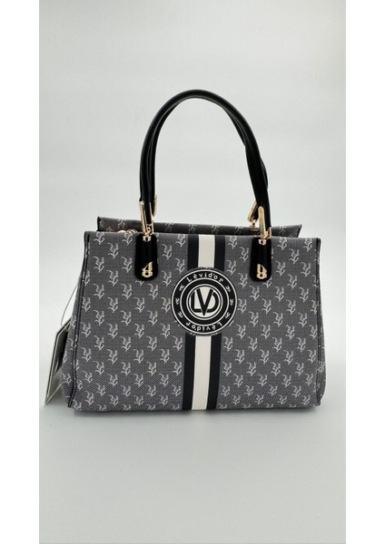 Siyah Monogram Desenli El Çantası Orijinal Levid'or Premium modelleri
