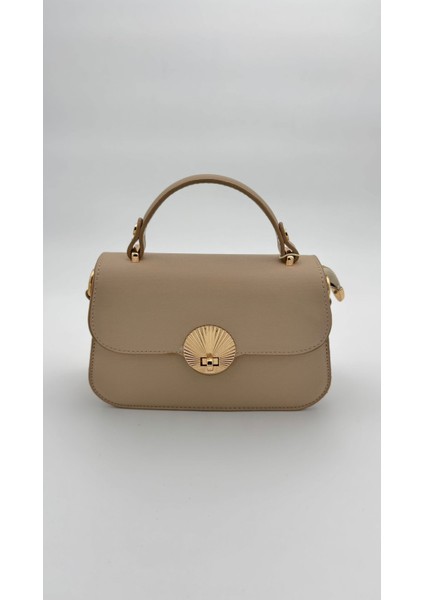 Vizon Yuvarlak Tokalı El Çantası Orijinal Levid'or