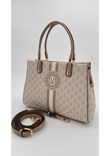 Vizon Monogram Desenli El Çantası Orijinal Levid'or Premium