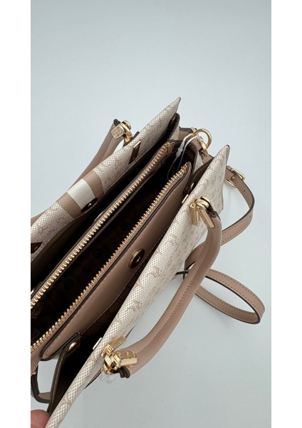 Vizon Monogram Desenli El Çantası Orijinal Levid'or Premium