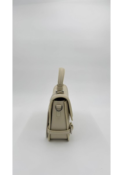 Açık Sarı Çift Kilit Detaylı El Çantası Orijinal Levid'or Premium modelleri