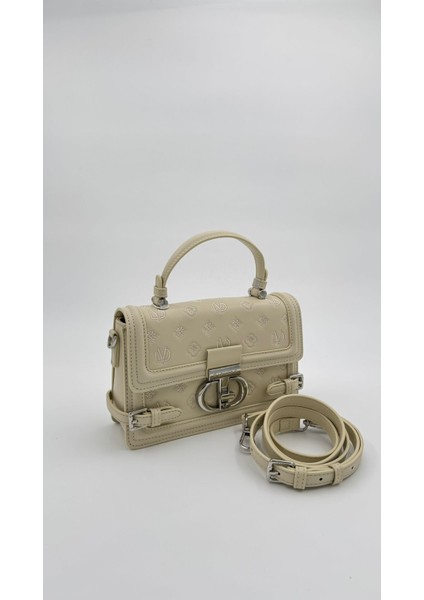 Açık Sarı Çift Kilit Detaylı El Çantası Orijinal Levid'or Premium indirimleri