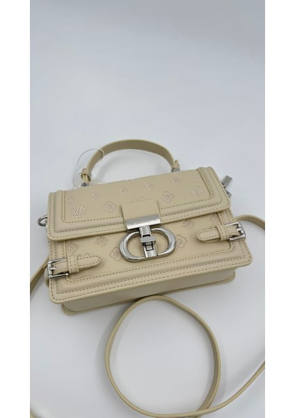 Açık Sarı Çift Kilit Detaylı El Çantası Orijinal Levid'or Premium