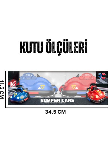 Oyuncak Uzaktan Kumandalı Çarpışan Arabalar 2 Kişilik Oyun Şarjlı LED Işık Drift Baba-Oğul Aktivite Oyuncağı fırsatları