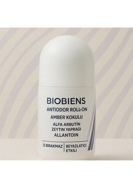 Beyazlatıcı Etkili Koku Önleyici Roll-On (Amber Kokulu) 50 ml