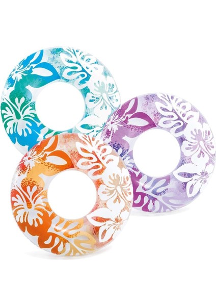 Çiçek Desenli Tutunmalı Simit 76 cm