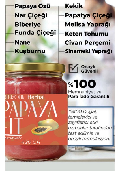 Papaya Fit 420 gr Bitkisel Macun modelleri
