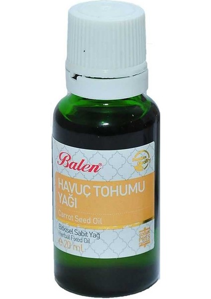Havuç Tohumu Yağı Soğuk Pres 20 ml Cam Şişe