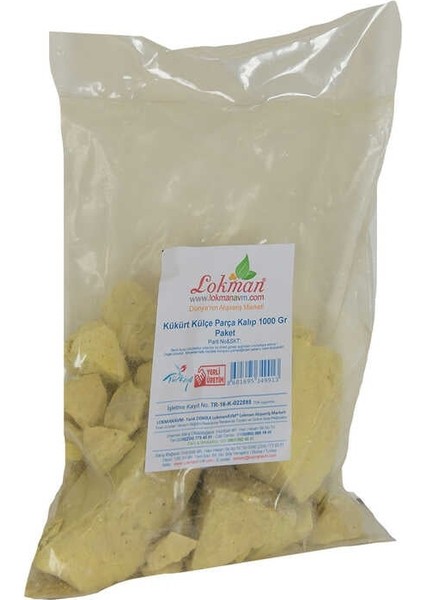 Kükürt Külçe Parça Kalıp 1000 gr Paket