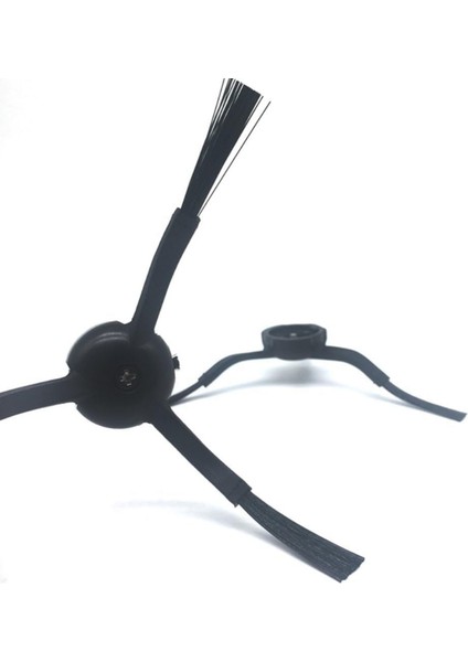 Roborock Qrevo Maxv / Qrevo Pro / Qrevo S / Qrevo Plus Uyumlu Siyah Yan Fırça Yedek Seti-2 Adet