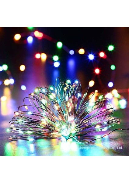 Rgb 5 Metre Süsleme Ledi Pilli LED Işık Dekoratif Renkli LED