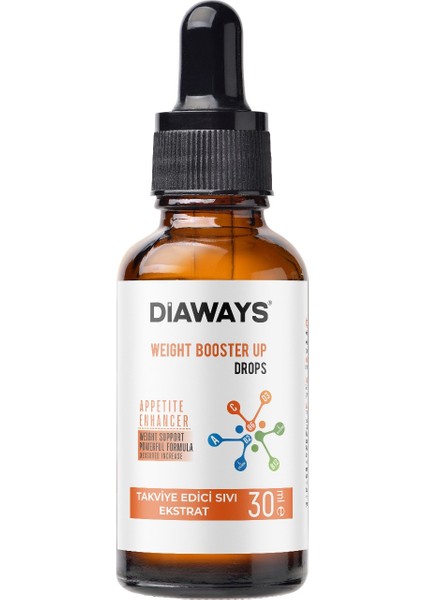 Weıght Booster Up Drops Vitaminli Proteinli Vitaminli Takviye Edici Gıda fiyatları