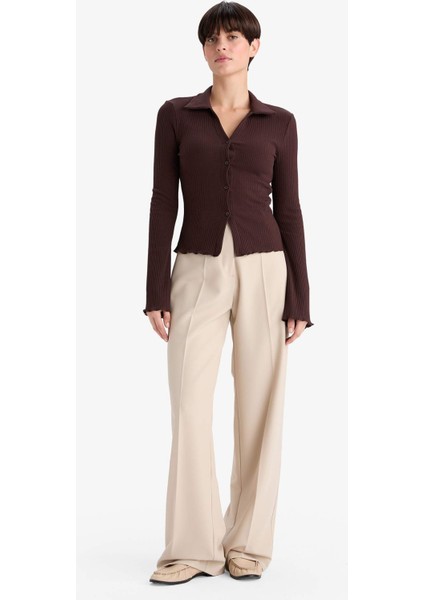 Fitted Polo Yaka Fitilli Kaşkorse Hırka G3057AX25WN fiyatları