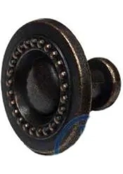 Dekoratif Zamak Düğme - 23X23MM, Eskitme, 1 Adet