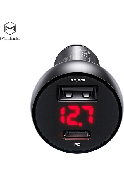 CC-6810 1xtype-C 1xusb Girişli Pd3.0 Hızlı Araç Çakmak Şarj Cihazı - Siyah modelleri