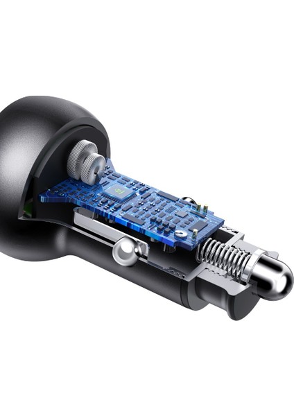 CC-6810 1xtype-C 1xusb Girişli Pd3.0 Hızlı Araç Çakmak Şarj Cihazı - Siyah fırsatları