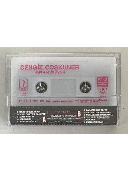 Cengiz Coşkuner Hadi Gözün Aydın Kaset (Orijinal Dönem Baskı Kaset) fiyatları