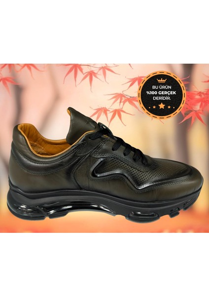 AB-720.01 Hakiki Deri Ithal Taban Ortopedik Casual Ayakkabı