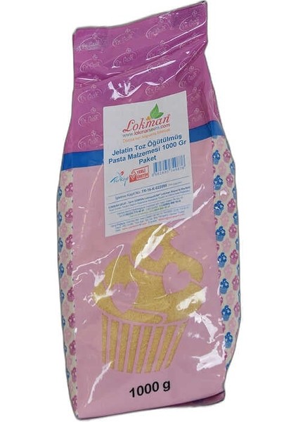 Jelatin Toz Öğütülmüş Pasta Malzemesi 1000 gr Paket fiyatları