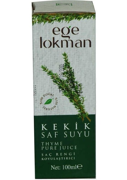 Doğal Kekik Saf Suyu Saç Rengi Koyulaştırıcı Saç Bakımı 100 ml Spreyli Cam Şişe fiyatları