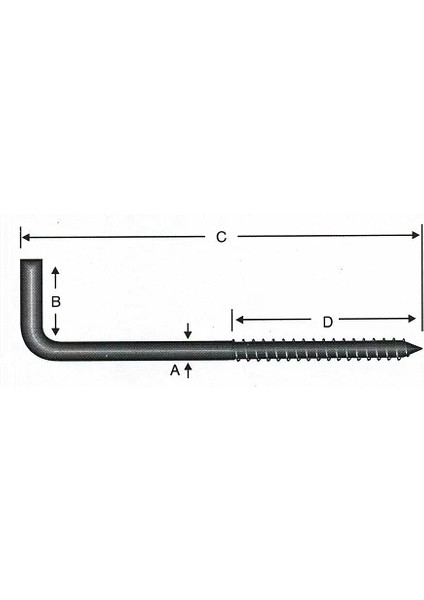 Vidalı Korniş Çivi No:7 - 4X70 - 10 Adet fiyatları