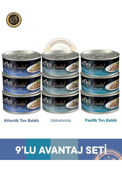 Plus Essential Karışık Avantajlı Set - 9X70 gr