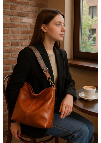 Lüks Dukuma Kolon Askılı Omuz Çantası