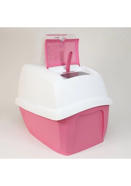Imac Maddy Junior Üstü Açılır Kapalı Kedi Tuvaleti Pembe 57X43X41 cm modelleri