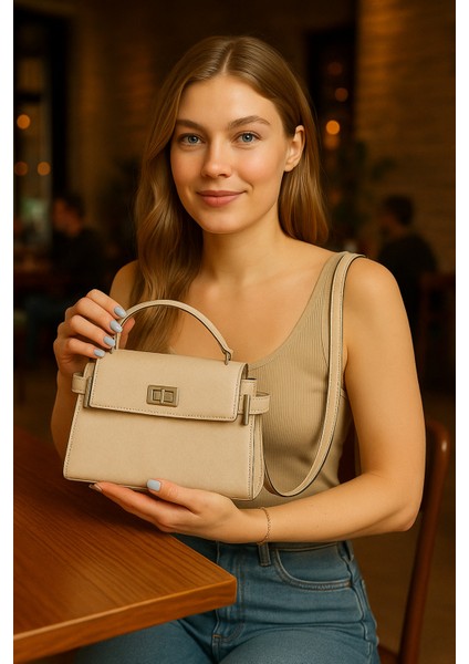 Lüks Kapaklı Şık Omuz ve El Çantası – Günlük & Klasik Kullanım