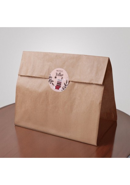 Yılbaşı Mutlu Yıllar Sticker Seti, Yeni Yıl Hediye Paketleme ve Ambalaj Etiketi, 108 Adet, 33X33 mm fırsatları