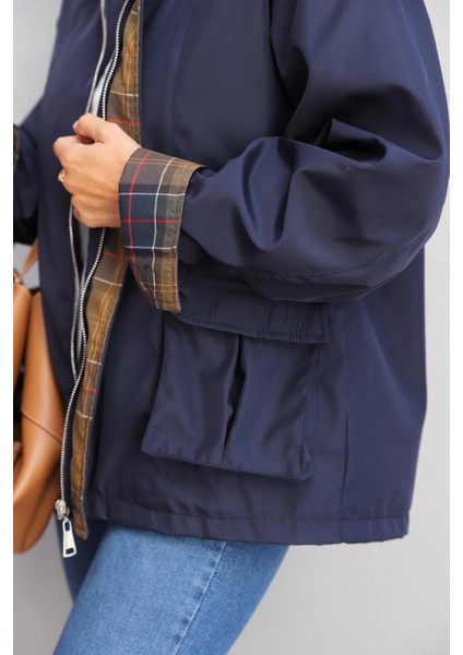 Lacivert Yaka Detay Ceket indirimleri