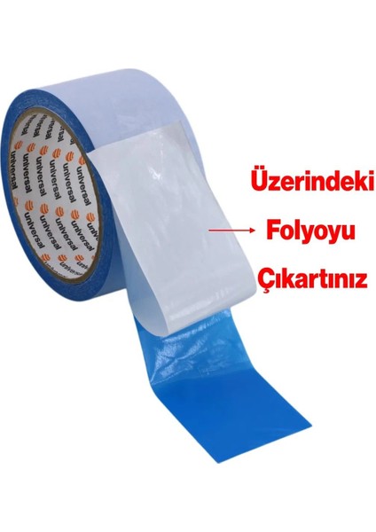 Kilim Paspas Halı Bant 50 mm x 10 mt Kaydırmaz Çift Taraflı Yapışkan Toplanma Önleme Sabitleme Bandı modelleri