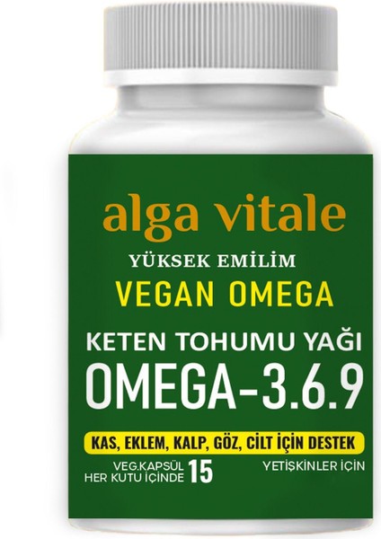 Alga Vitale 15'li Balık Içermeyen Vegan Bitkisel Omega